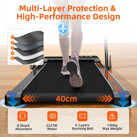 Superun CT05 2 in 1 Folding Treadmill