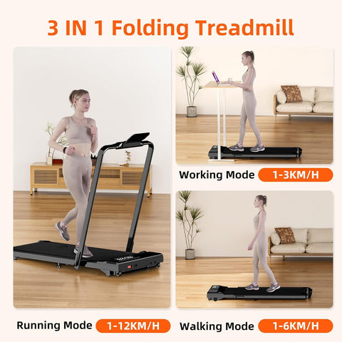Superun CT05 2 in 1 Folding Treadmill