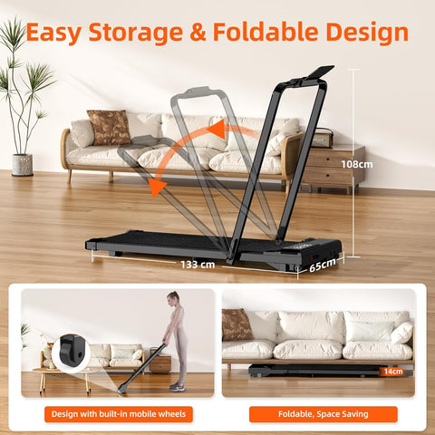 Superun CT05 2 in 1 Folding Treadmill